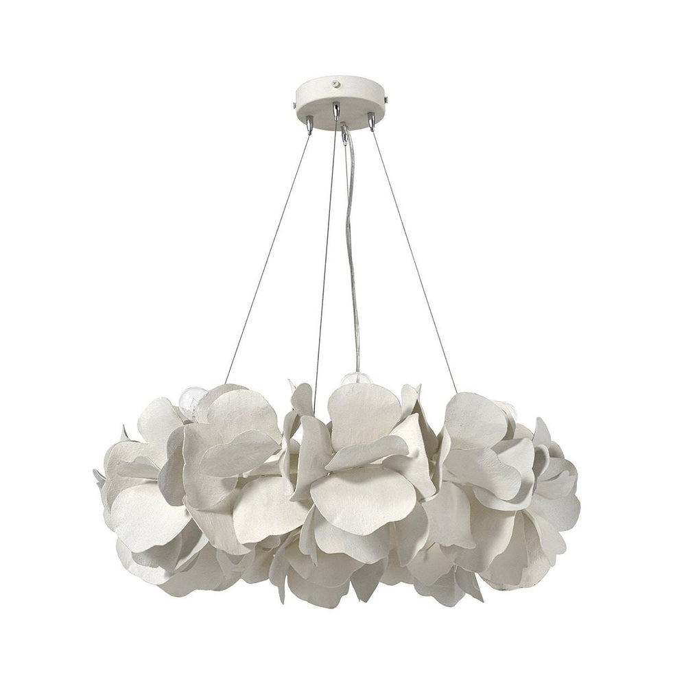 Palecek Canada - Chandelier - Virginia - Textured White- Union Lighting Luminaires Decor