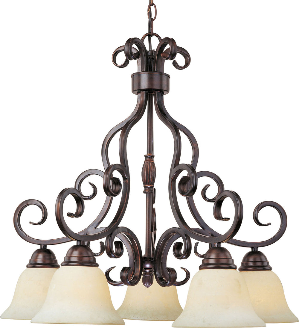 Maxim - Five Light Chandelier - Manor - Oil Rubbed Bronze- Union Lighting Luminaires Decor