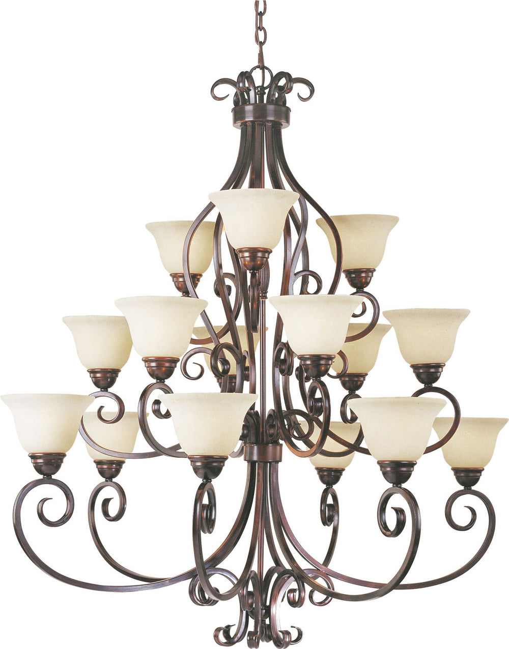 Maxim - 15 Light Chandelier - Manor - Oil Rubbed Bronze- Union Lighting Luminaires Decor