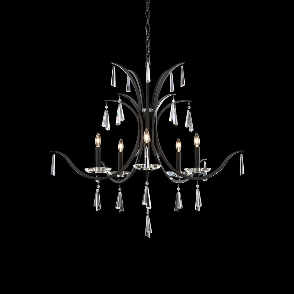 Schonbek - Five Light Chandelier - Tinsley - French Gold- Union Lighting Luminaires Decor