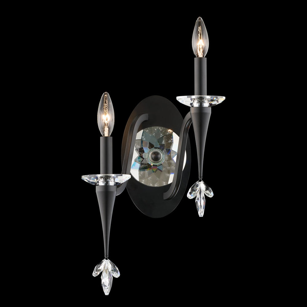 Schonbek - Two Light Wall Sconce - Waverly - Antique Silver- Union Lighting Luminaires Decor