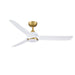 Kendal Canada - 52" Ceiling Fan - Aquilo - White & Brass- Union Lighting Luminaires Decor