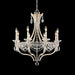 Schonbek - Eight Light Chandelier - Adley - Heirloom Silver- Union Lighting Luminaires Decor