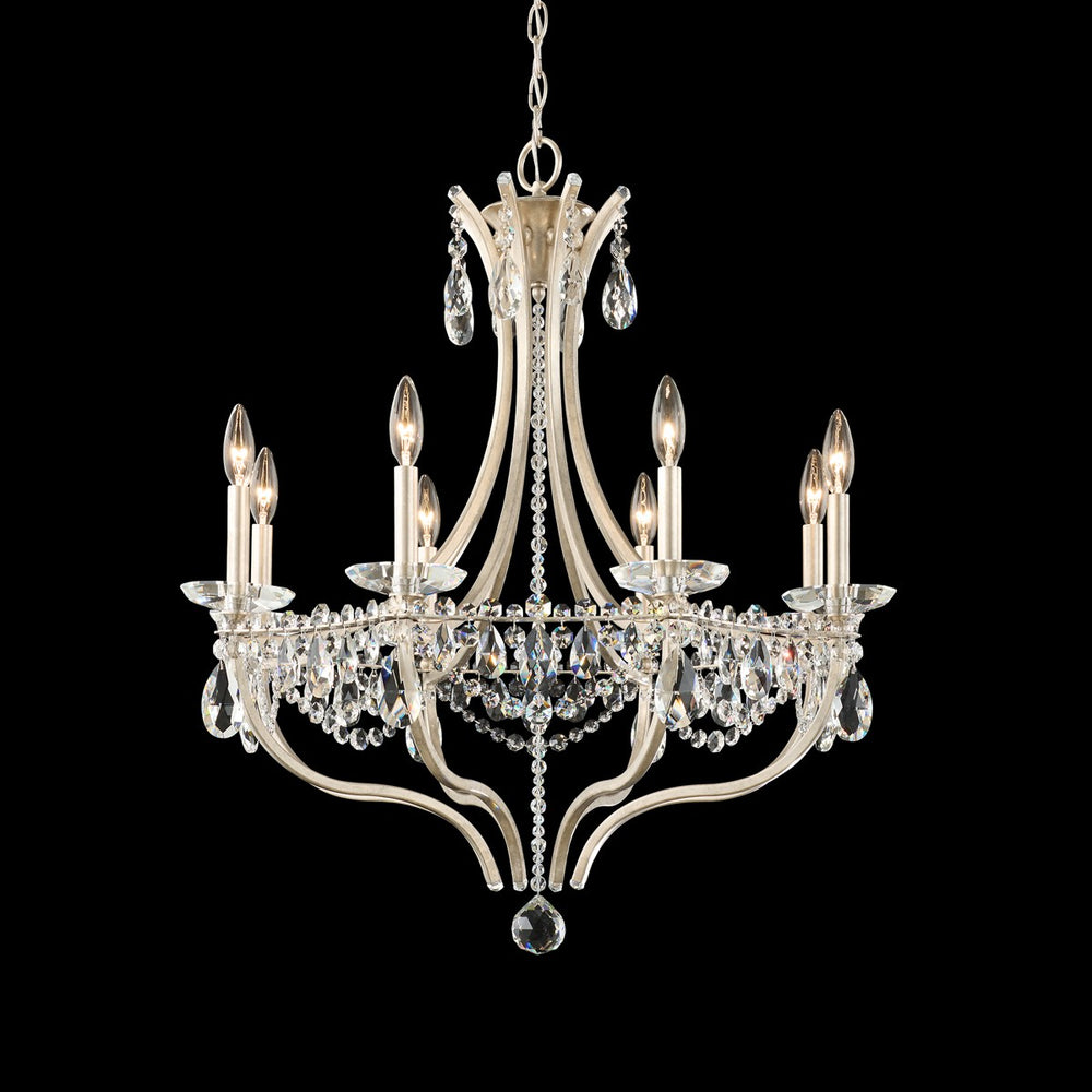Schonbek - Eight Light Chandelier - Adley - White Gold- Union Lighting Luminaires Decor