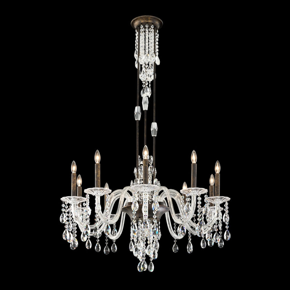 Schonbek - Ten Light Chandelier - Rainier - Heirloom Gold- Union Lighting Luminaires Decor