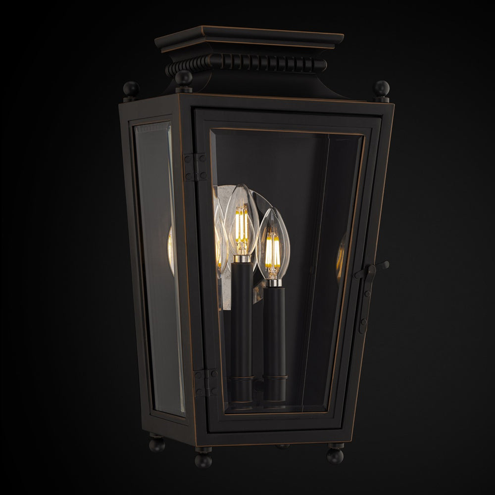 Schonbek - Three Light Outdoor Wall Mount - Milton - Oil Rubbed Bronze- Union Lighting Luminaires Decor