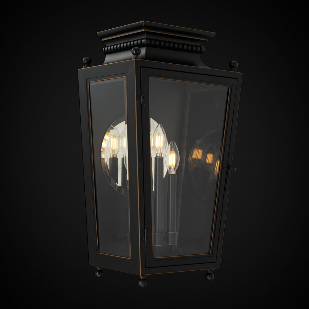 Schonbek - Four Light Outdoor Wall Mount - Milton - Zinc- Union Lighting Luminaires Decor