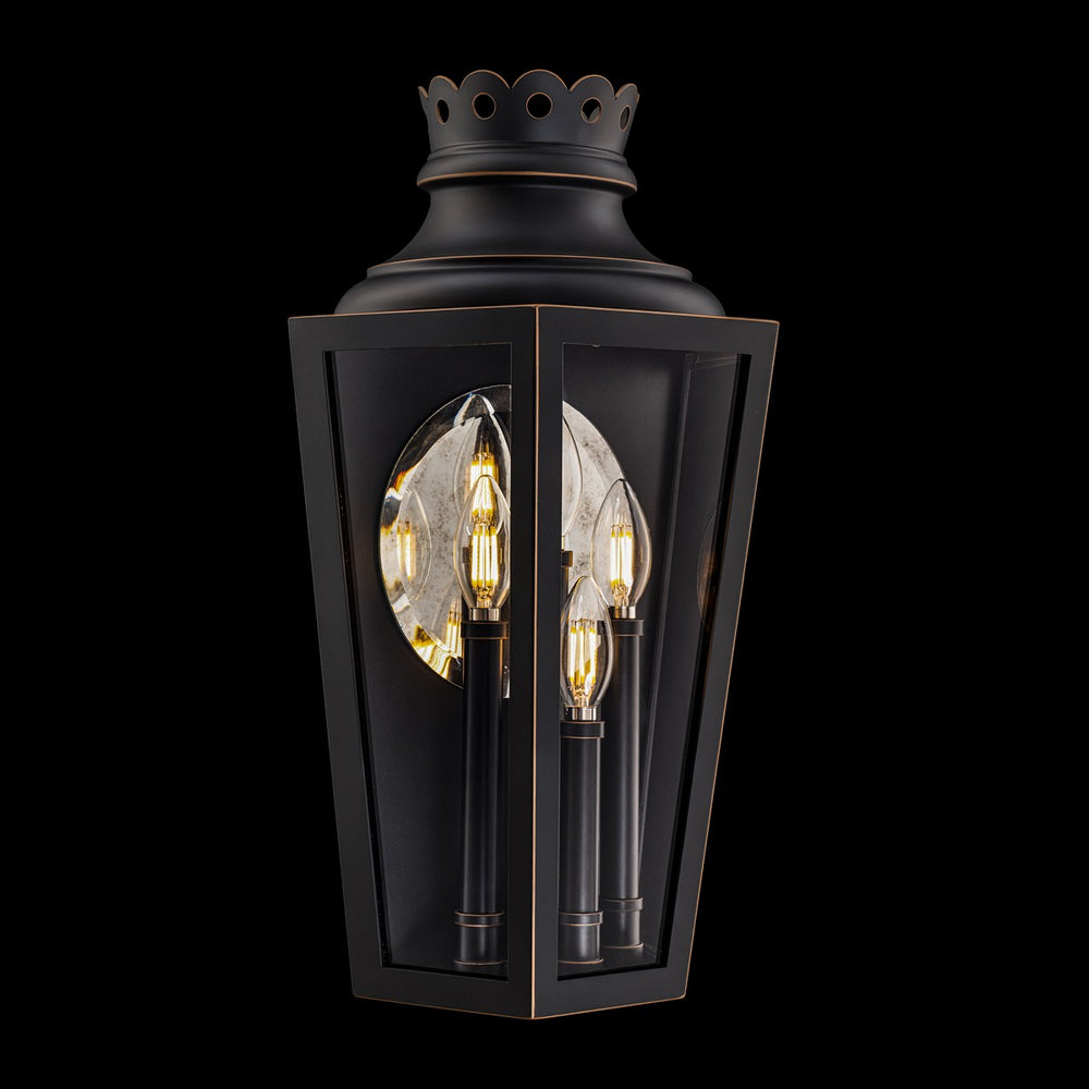 Schonbek - Four Light Outdoor Wall Mount - Betony - Zinc- Union Lighting Luminaires Decor