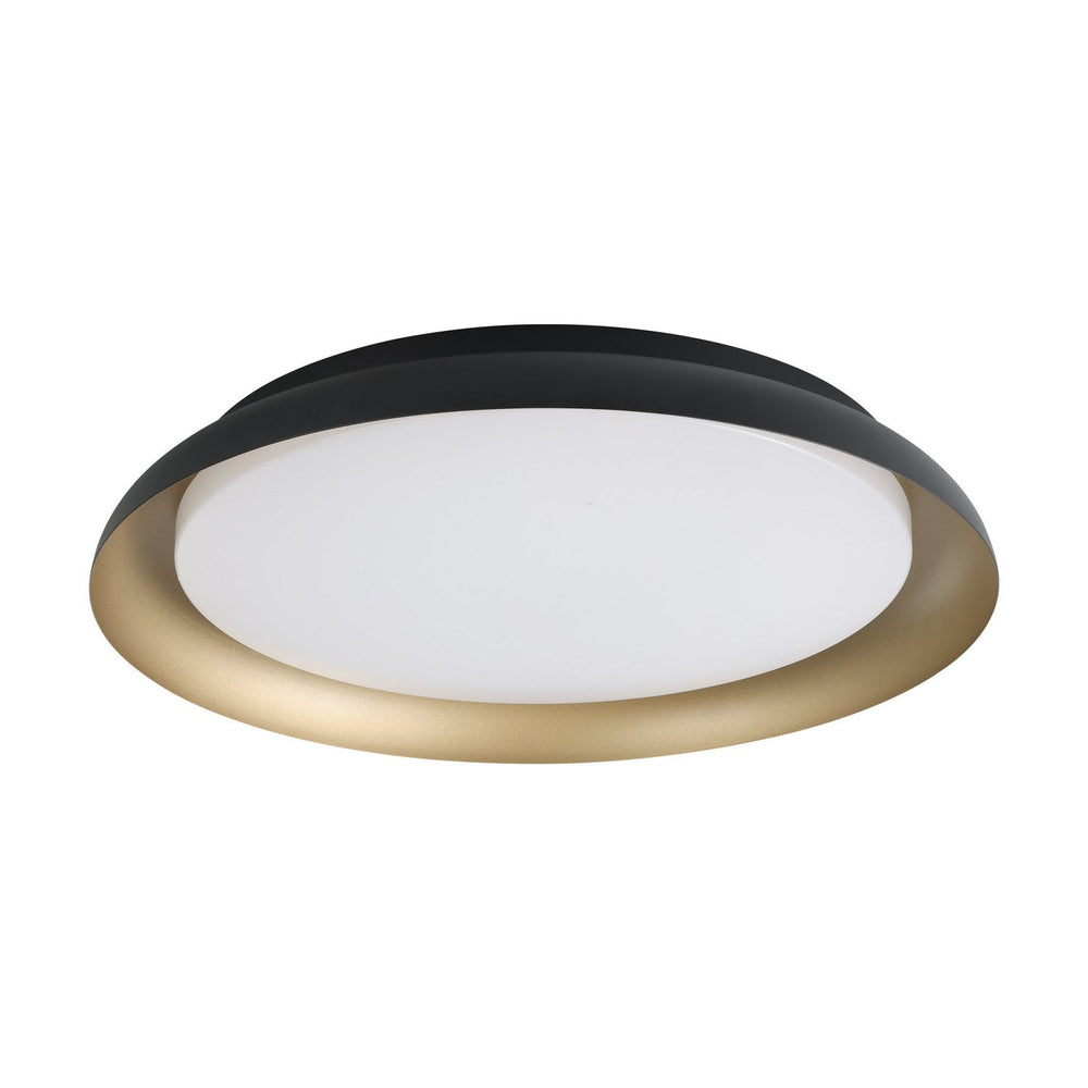 Eglo Canada - LED Flush Mount - Sebio - Black, Gold- Union Lighting Luminaires Decor