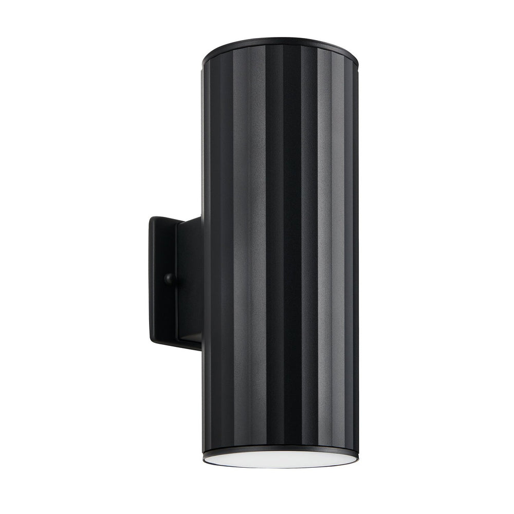 Eglo Canada - Two Light Exterior Wall Sconce - Portillo - Black- Union Lighting Luminaires Decor