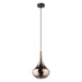 Eglo Canada - One Light Pendant - Almoster - Black, Copper Smoked- Union Lighting Luminaires Decor