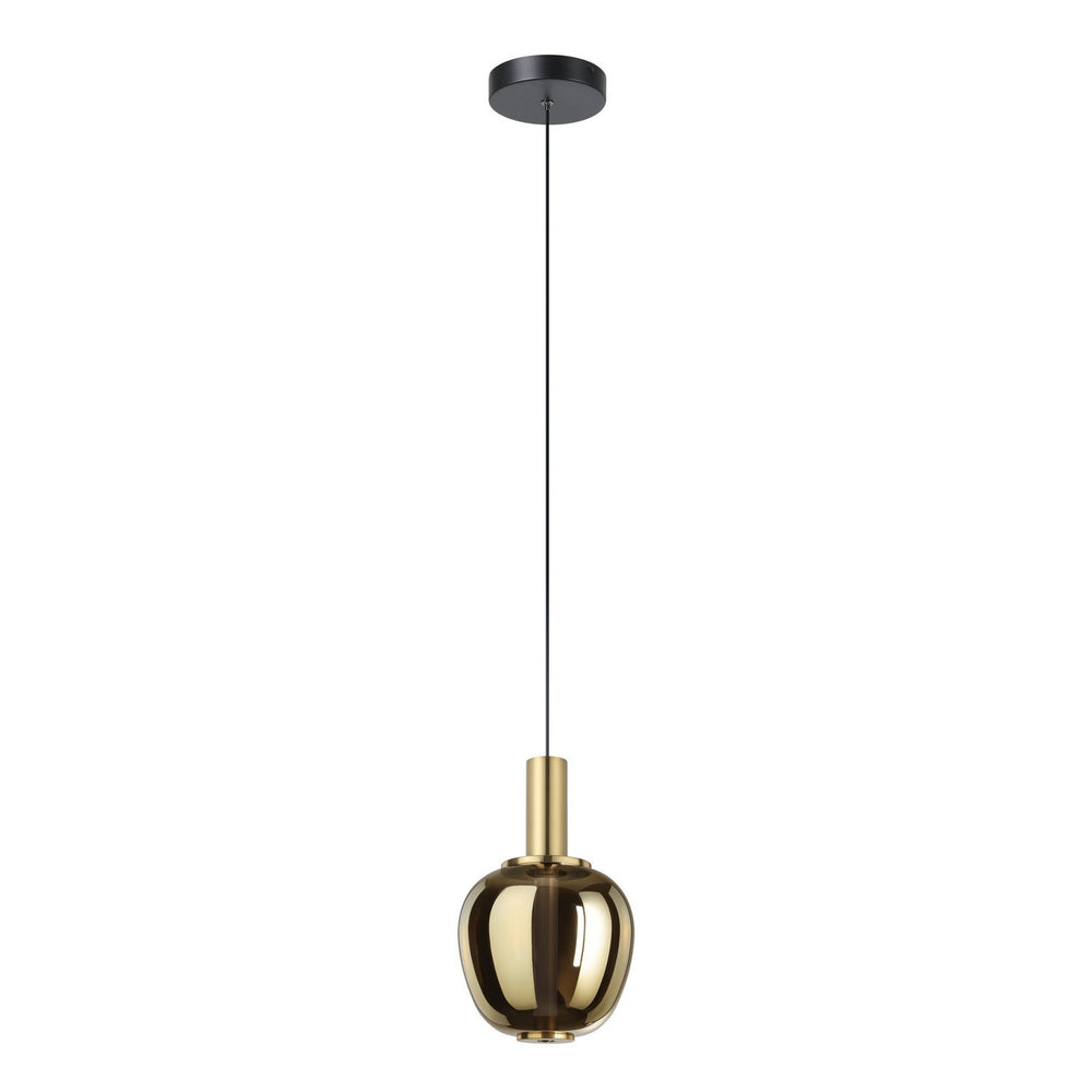 Eglo Canada - LED Pendant - Fruitera - Black, Brushed Gold- Union Lighting Luminaires Decor