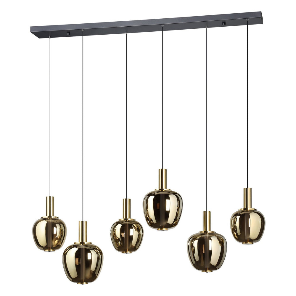 Eglo Canada - LED Pendant - Fruitera - Black, Brushed Gold- Union Lighting Luminaires Decor