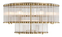 Eurofase Canada - Nine Light Flush Mount - Glasbury - Gold- Union Lighting Luminaires Decor