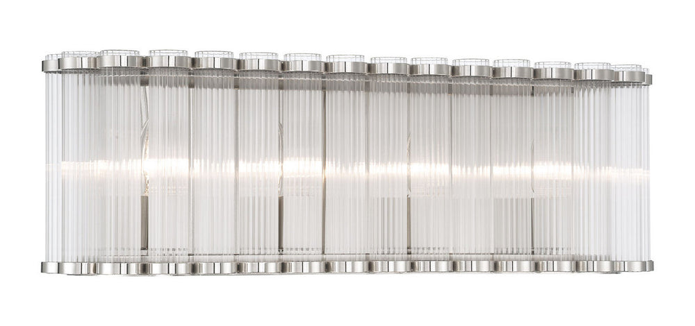Eurofase Canada - Four Light Vanity - Glasbury - Polished Nickel- Union Lighting Luminaires Decor