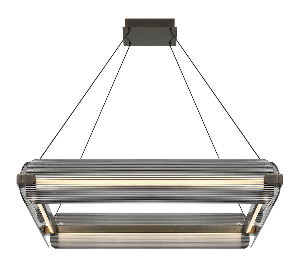 Eurofase Canada - LED Chandelier - Neoness - Weathered Brass- Union Lighting Luminaires Decor
