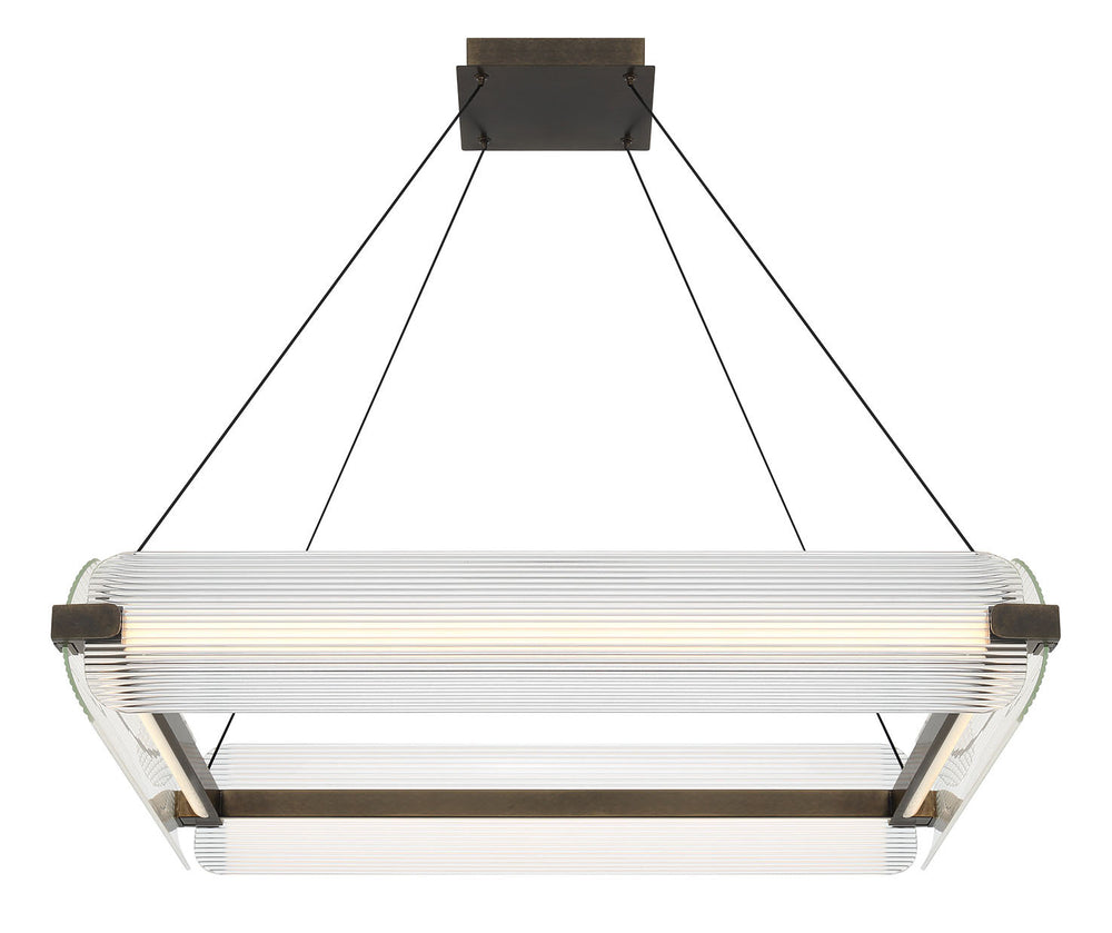 Eurofase Canada - LED Chandelier - Neoness - Weathered Brass- Union Lighting Luminaires Decor