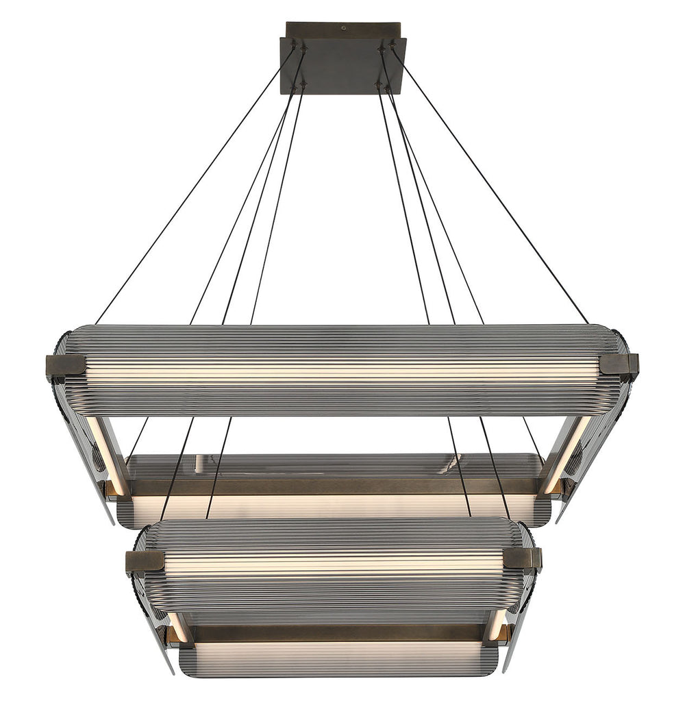 Eurofase Canada - LED Chandelier - Neoness - Weathered Brass- Union Lighting Luminaires Decor