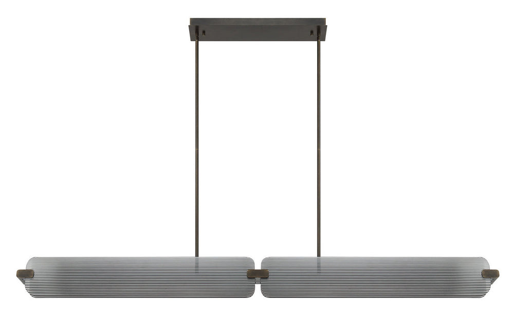 Eurofase Canada - LED Linear Chandelier - Neoness - Weathered Brass- Union Lighting Luminaires Decor