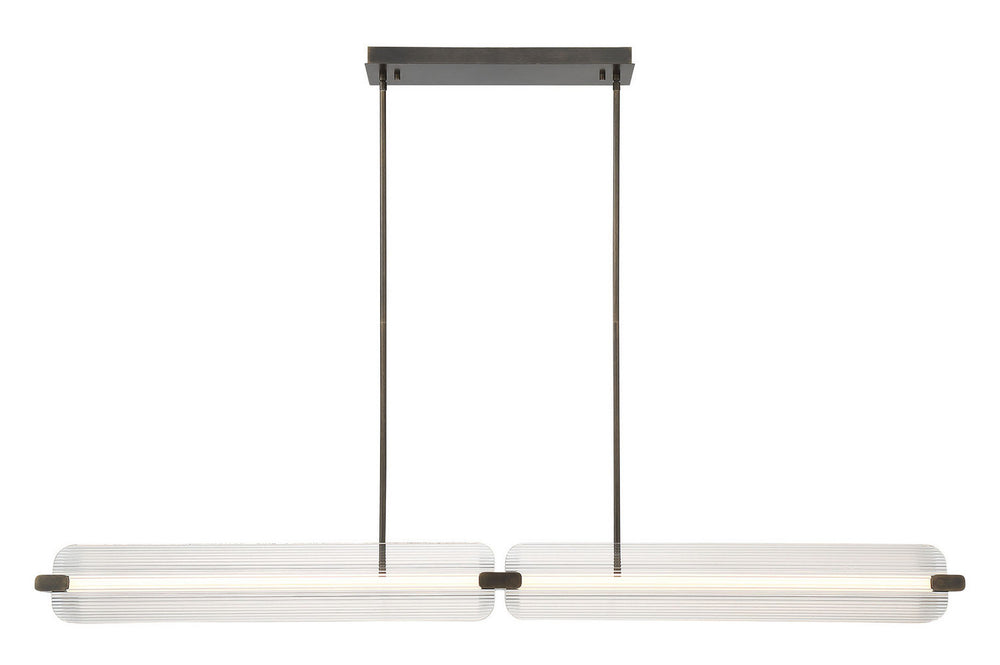 Eurofase Canada - LED Linear Chandelier - Neoness - Weathered Brass- Union Lighting Luminaires Decor