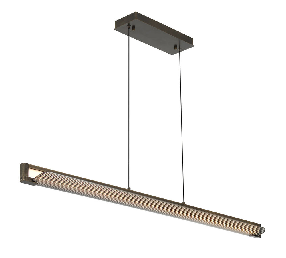 Eurofase Canada - LED Linear Chandelier - Neoness - Weathered Brass- Union Lighting Luminaires Decor
