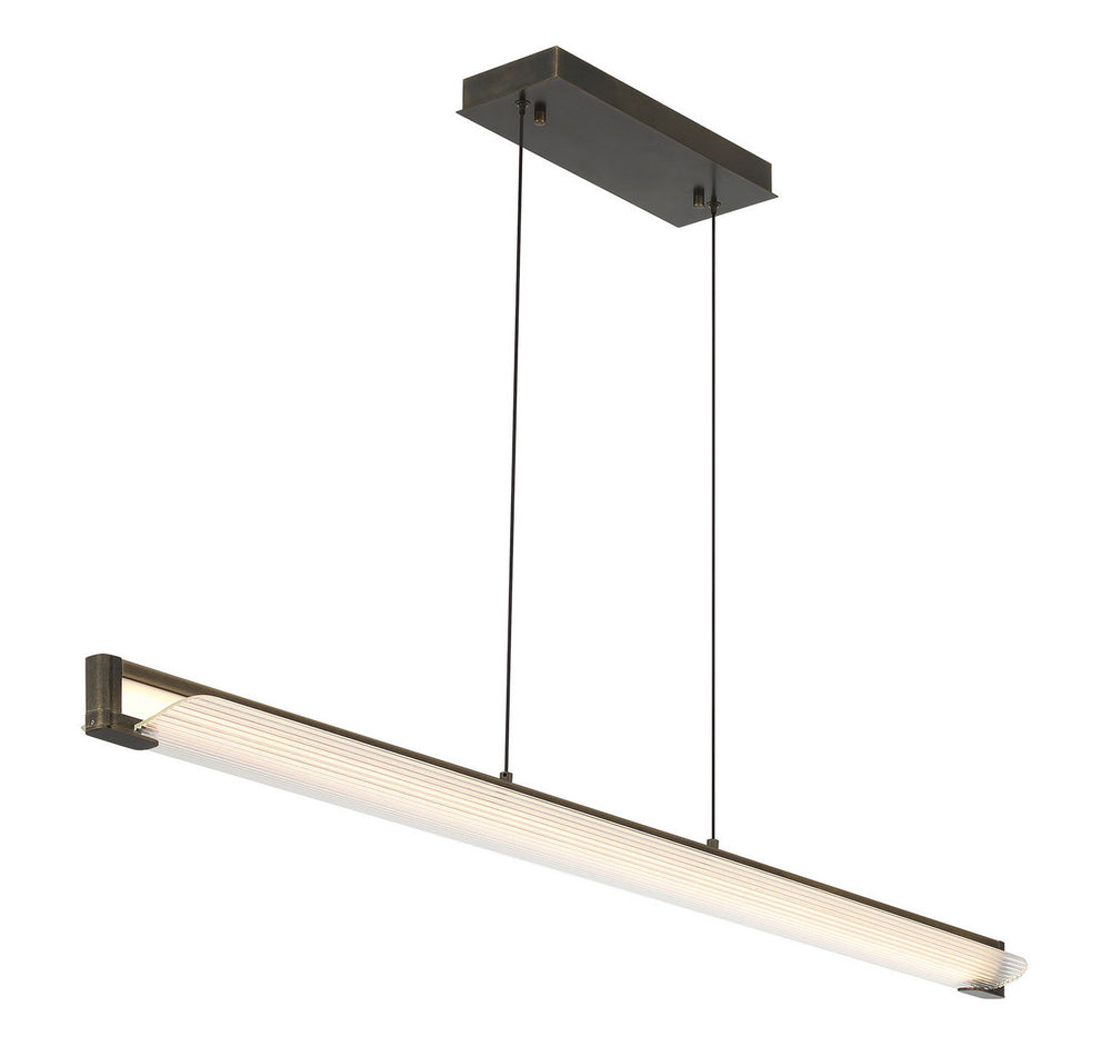 Eurofase Canada - LED Linear Chandelier - Neoness - Weathered Brass- Union Lighting Luminaires Decor