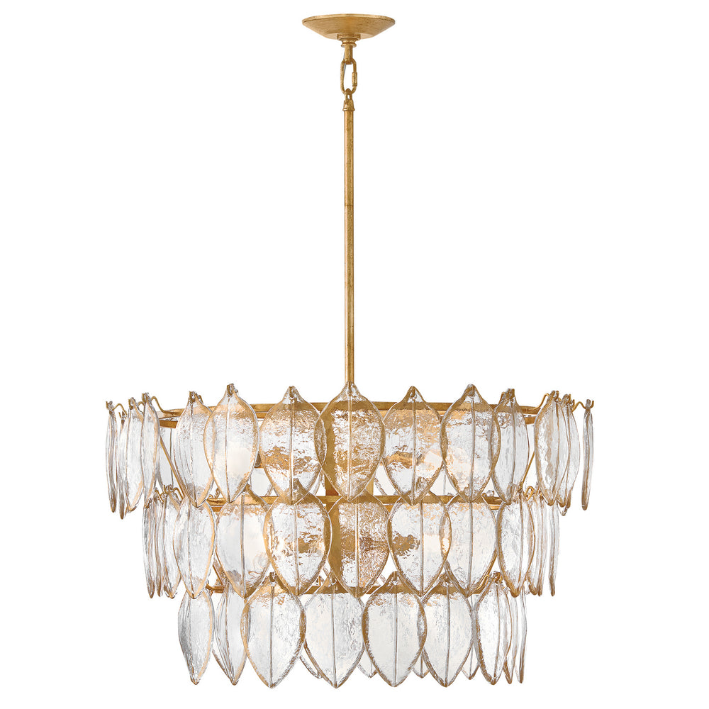 Fredrick Ramond Canada - LED Chandelier - Amira - Distressed Brass- Union Lighting Luminaires Decor