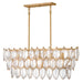 Fredrick Ramond Canada - LED Linear Pendant - Amira - Distressed Brass- Union Lighting Luminaires Decor