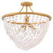 Fredrick Ramond Canada - LED Semi-Flush Mount - Myra - Distressed Brass- Union Lighting Luminaires Decor