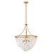 Fredrick Ramond Canada - LED Chandelier - Myra - Distressed Brass- Union Lighting Luminaires Decor