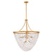 Fredrick Ramond Canada - LED Chandelier - Myra - Distressed Brass- Union Lighting Luminaires Decor