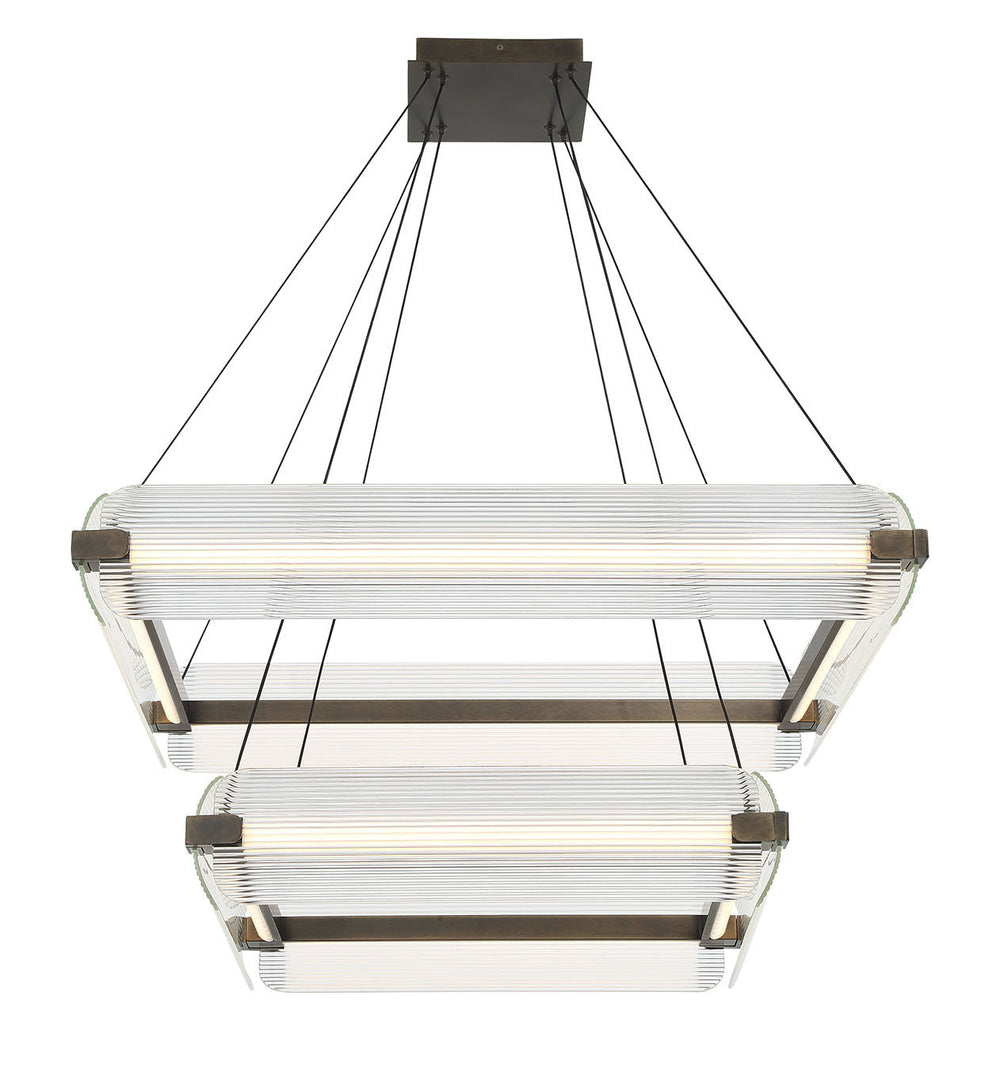 Eurofase Canada - LED Chandelier - Neoness - Weathered Brass- Union Lighting Luminaires Decor
