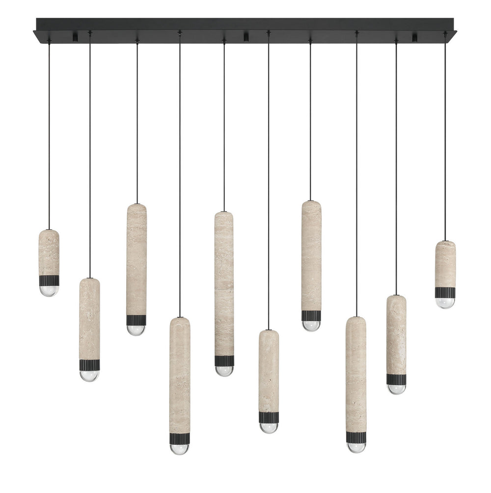 Eurofase Canada - LED Linear Chandelier - Cambre - Matte Black- Union Lighting Luminaires Decor