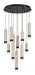 Eurofase Canada - LED Chandelier - Cambre - Matte Black- Union Lighting Luminaires Decor