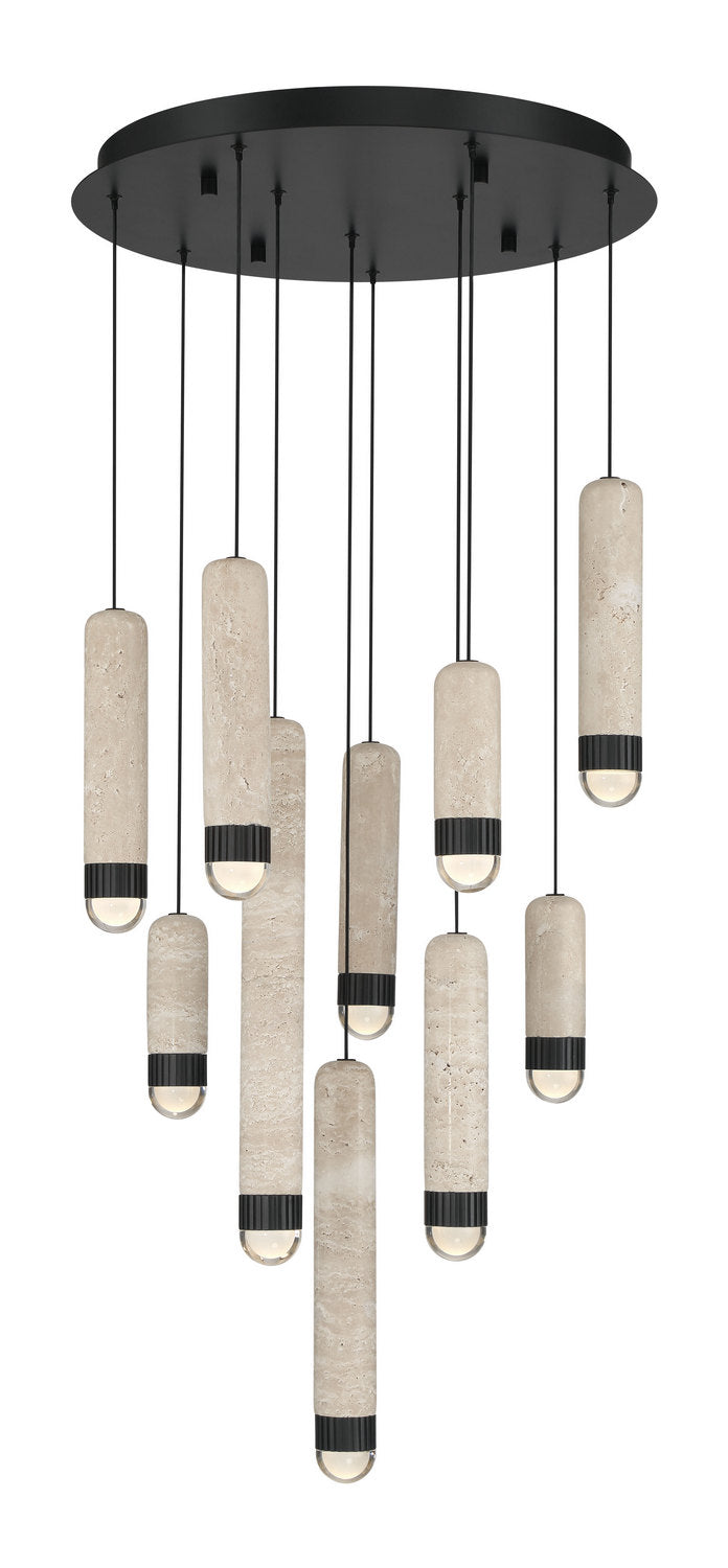 Eurofase Canada - LED Chandelier - Cambre - Matte Black- Union Lighting Luminaires Decor