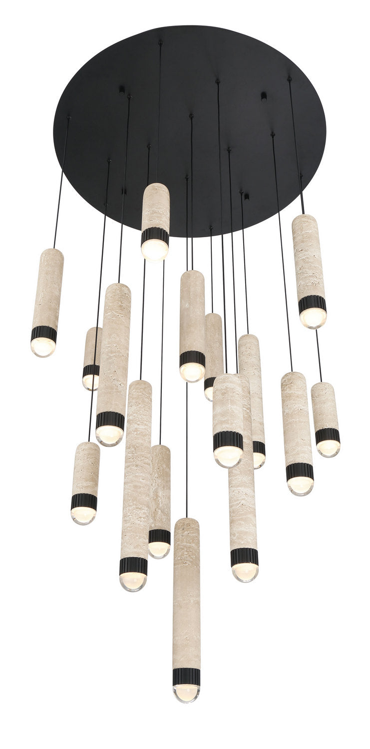 Eurofase Canada - LED Chandelier - Cambre - Matte Black- Union Lighting Luminaires Decor