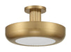 Eurofase Canada - LED Semi-Flush Mount - Macey - Antique Brass- Union Lighting Luminaires Decor