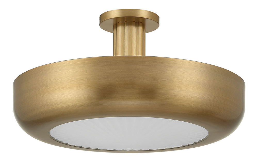 Eurofase Canada - LED Semi-Flush Mount - Macey - Antique Brass- Union Lighting Luminaires Decor