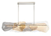 Eurofase Canada - LED Linear Chandelier - Grotto - Polished Nickel- Union Lighting Luminaires Decor