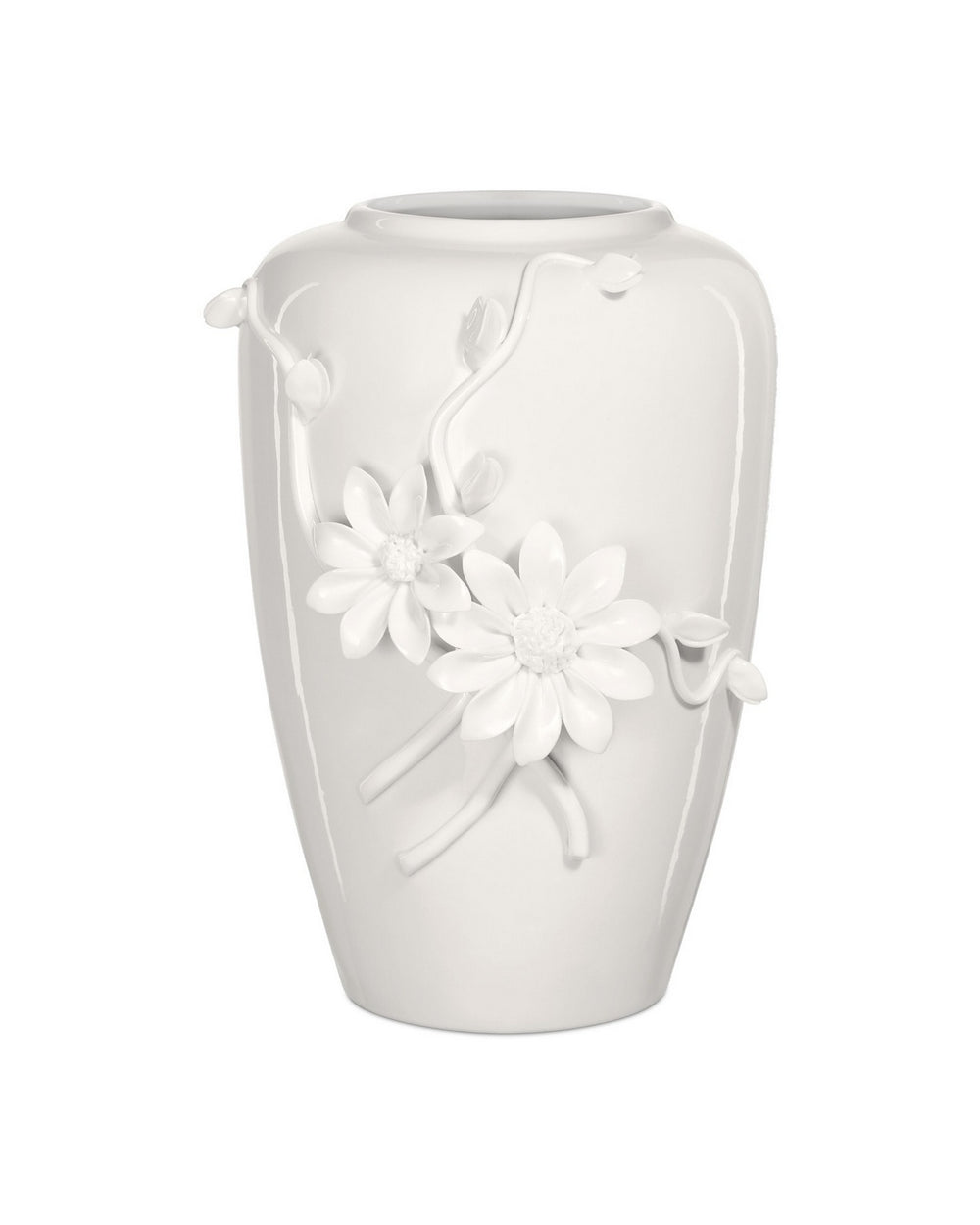 Currey and Company - Vase - Daisy Maria - White- Union Lighting Luminaires Decor