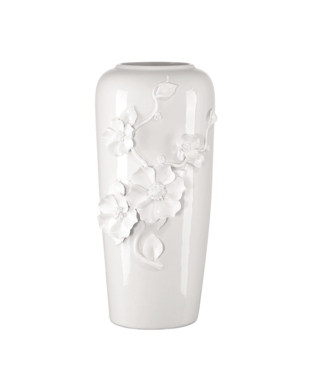 Currey and Company - Vase - Flower - White- Union Lighting Luminaires Decor