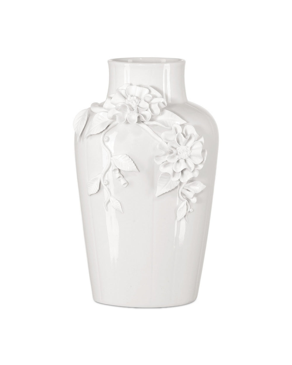 Currey and Company - Vase - Flower - White- Union Lighting Luminaires Decor