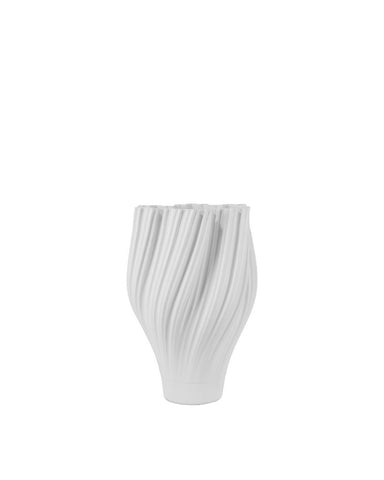Currey and Company - Vase - Whorl - White- Union Lighting Luminaires Decor