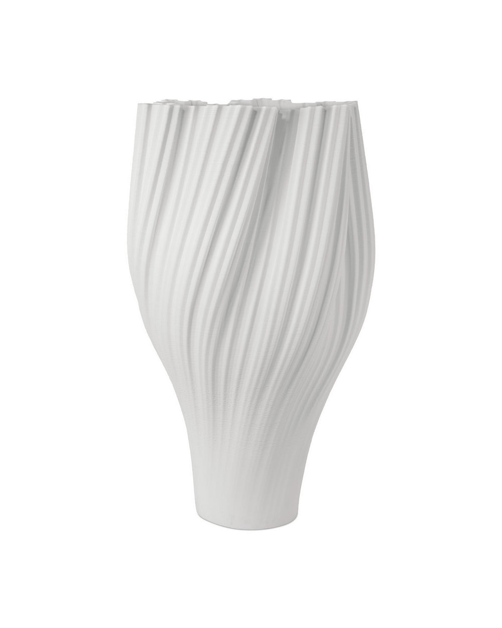 Currey and Company - Vase - Whorl - White- Union Lighting Luminaires Decor