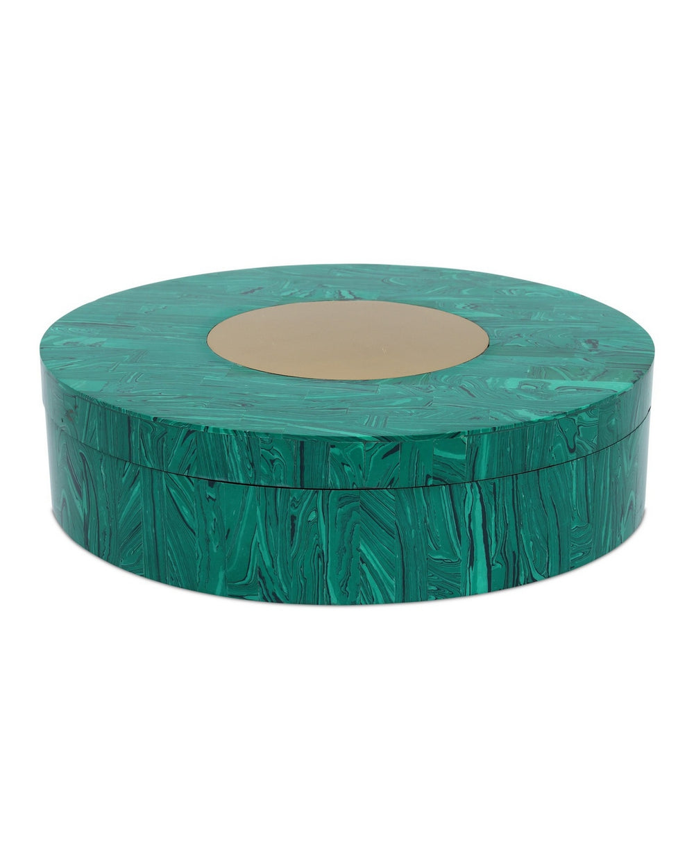 Currey and Company - Box - Transformation - Marbled Green/Brushed Brass- Union Lighting Luminaires Decor