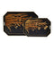 Currey and Company - Tray Set of 2 - Glasshouse - Black/Gold- Union Lighting Luminaires Decor