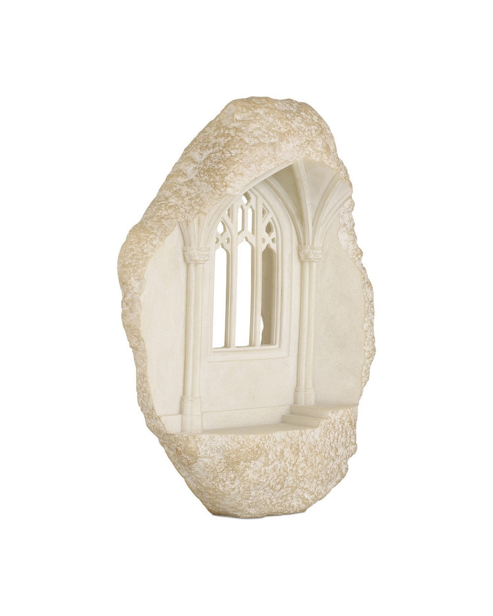 Currey and Company - Sculpture - Architectural Remnant - Antique White- Union Lighting Luminaires Decor