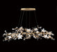 Lib & Co. Canada - LED Chandelier - Fiori - Gold leaf- Union Lighting Luminaires Decor