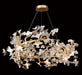 Lib & Co. Canada - LED Chandelier - Fiori - Gold leaf- Union Lighting Luminaires Decor