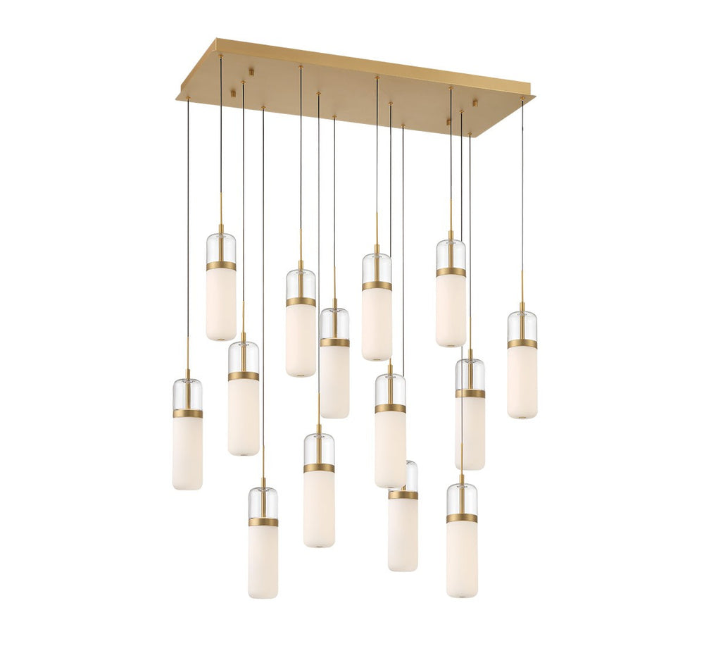 Lib & Co. Canada - LED Chandelier - Verona - Painted Antique Brass- Union Lighting Luminaires Decor
